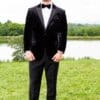 Black Luxor Velvet Fashion Coat