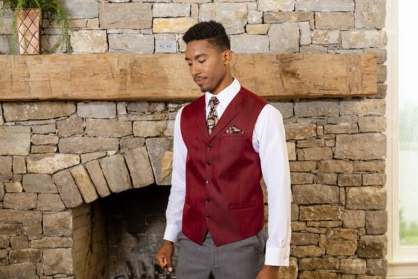 Apple Red Cambridge Vest