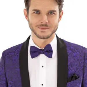 Purple Storm Aries Paisley Fashion Coat