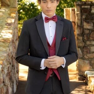 "Henner" Black 3" Notch Tuxedo Coat