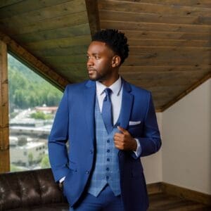 Indigo Metro Plaid Vest