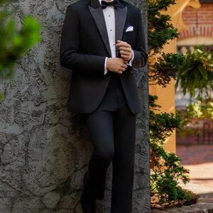 Delaney Black with Black Satin Peak