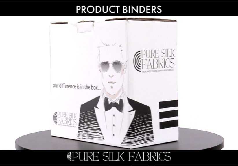 Pure Silk Fabrics product binder box